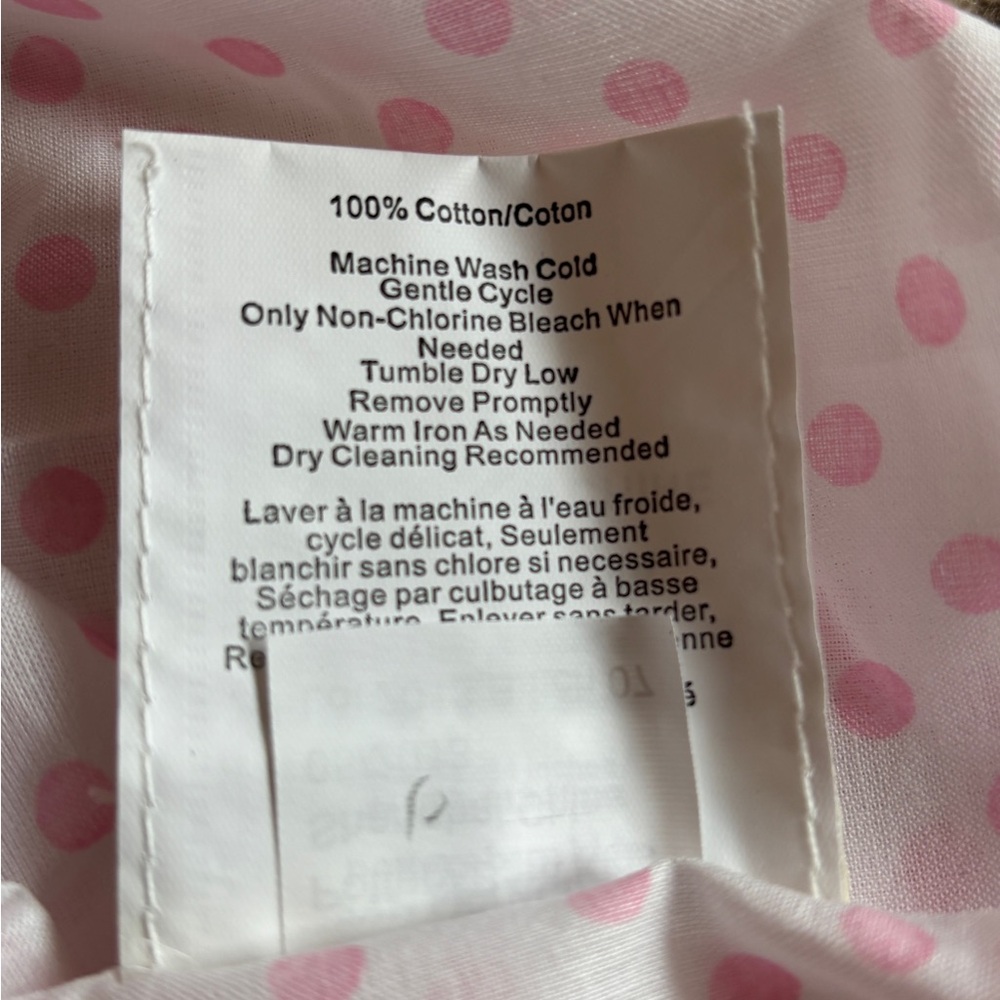 Pottery Barn Kids Pink Dot Sheer Curtain Panels 44x84 - 2 panels - Picture 4 of 4